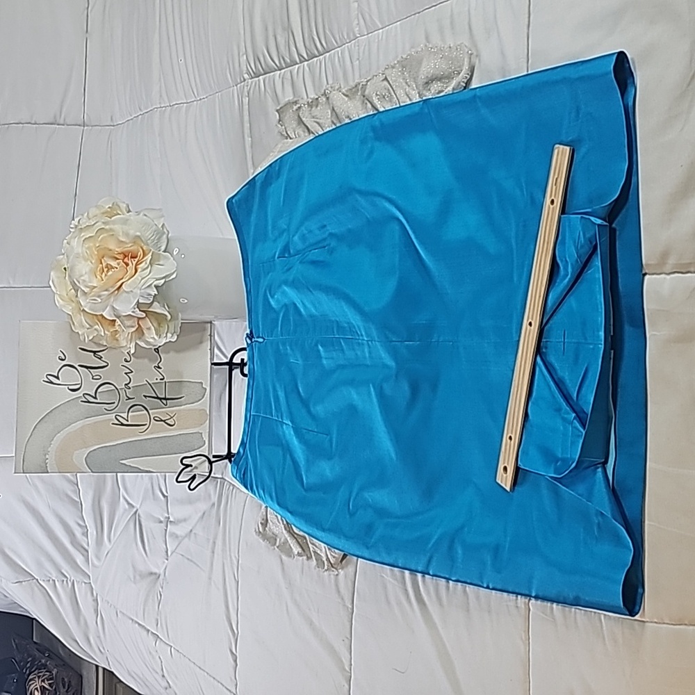 Marisa Baratelli Thai Silk Skirt Set Quiet Luxury Formal Wedding Cocktail Party - Picture 16 of 17